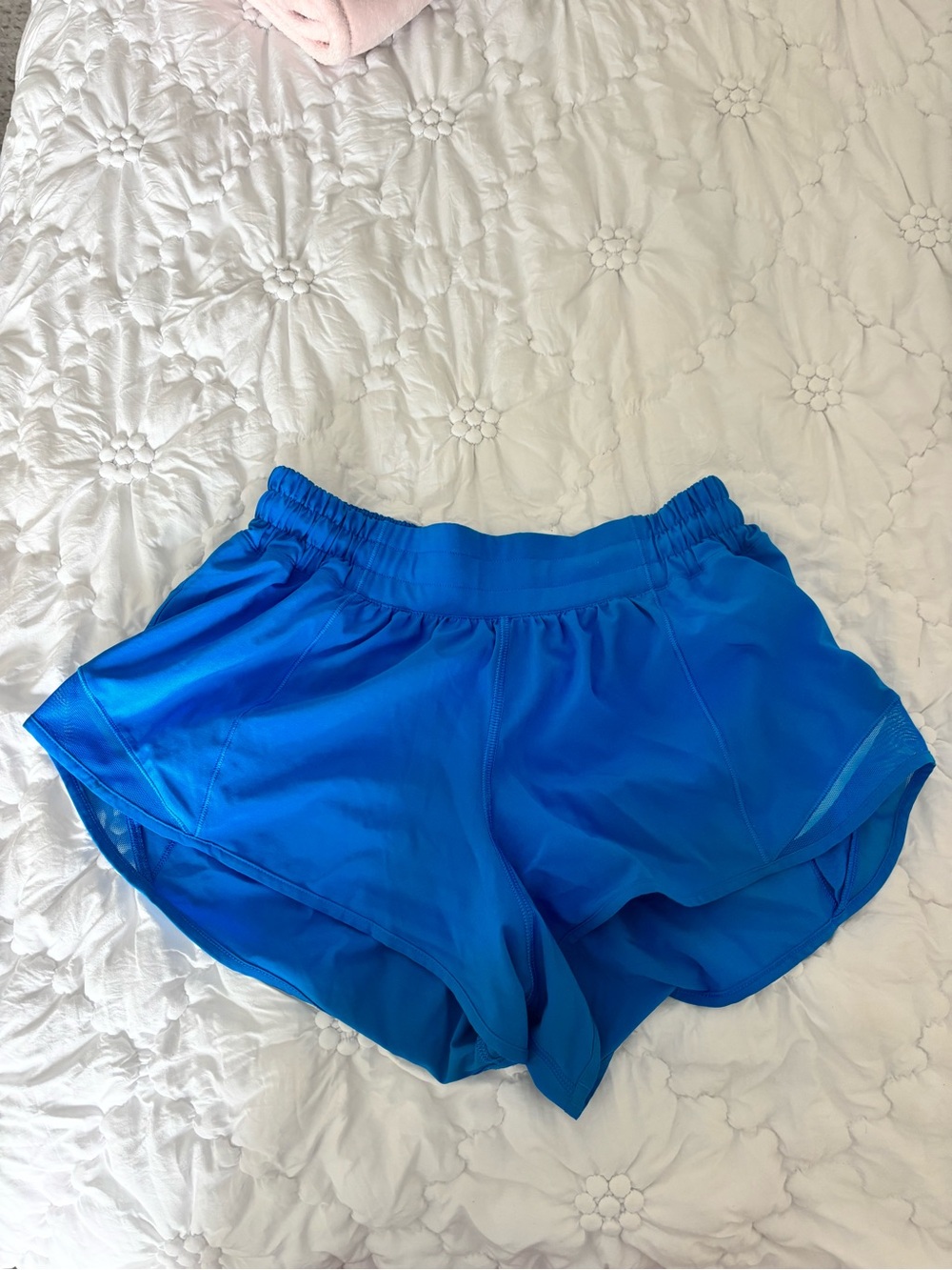 Lululemon Low Rise Hotty Hot Blue Shorts Size: 6